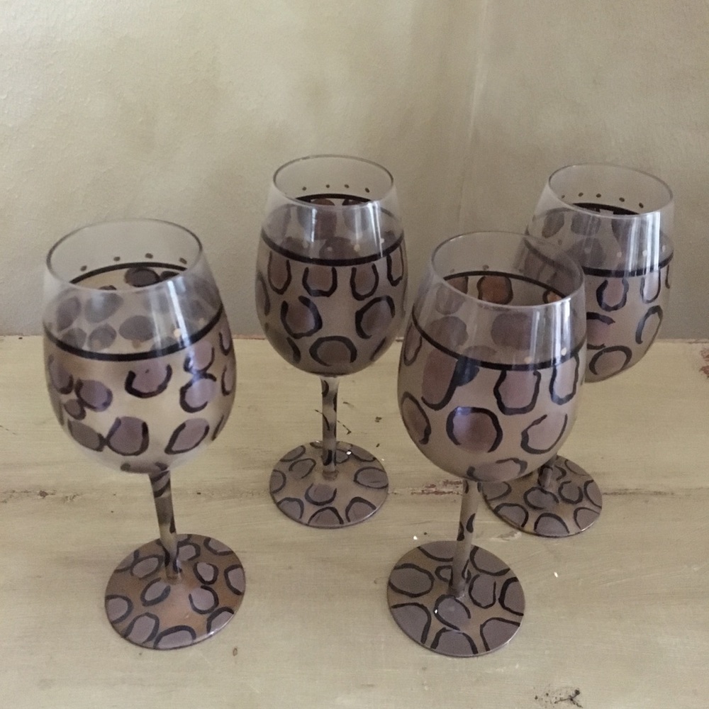 Lolita Leopard wine glasses